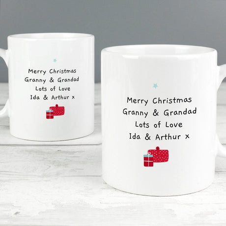 Personalised Mr & Mrs Claus Mug Set: 4 - Mugs By Gift Moments