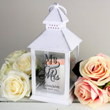 Personalised Mr & Mrs Lantern: 2 - LED Lighting By Gift Moments