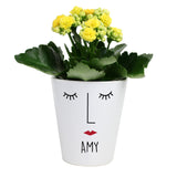 Personalised Mrs Face Ceramic Plant Pot: 4 - Pots & Planters By Gift Moments