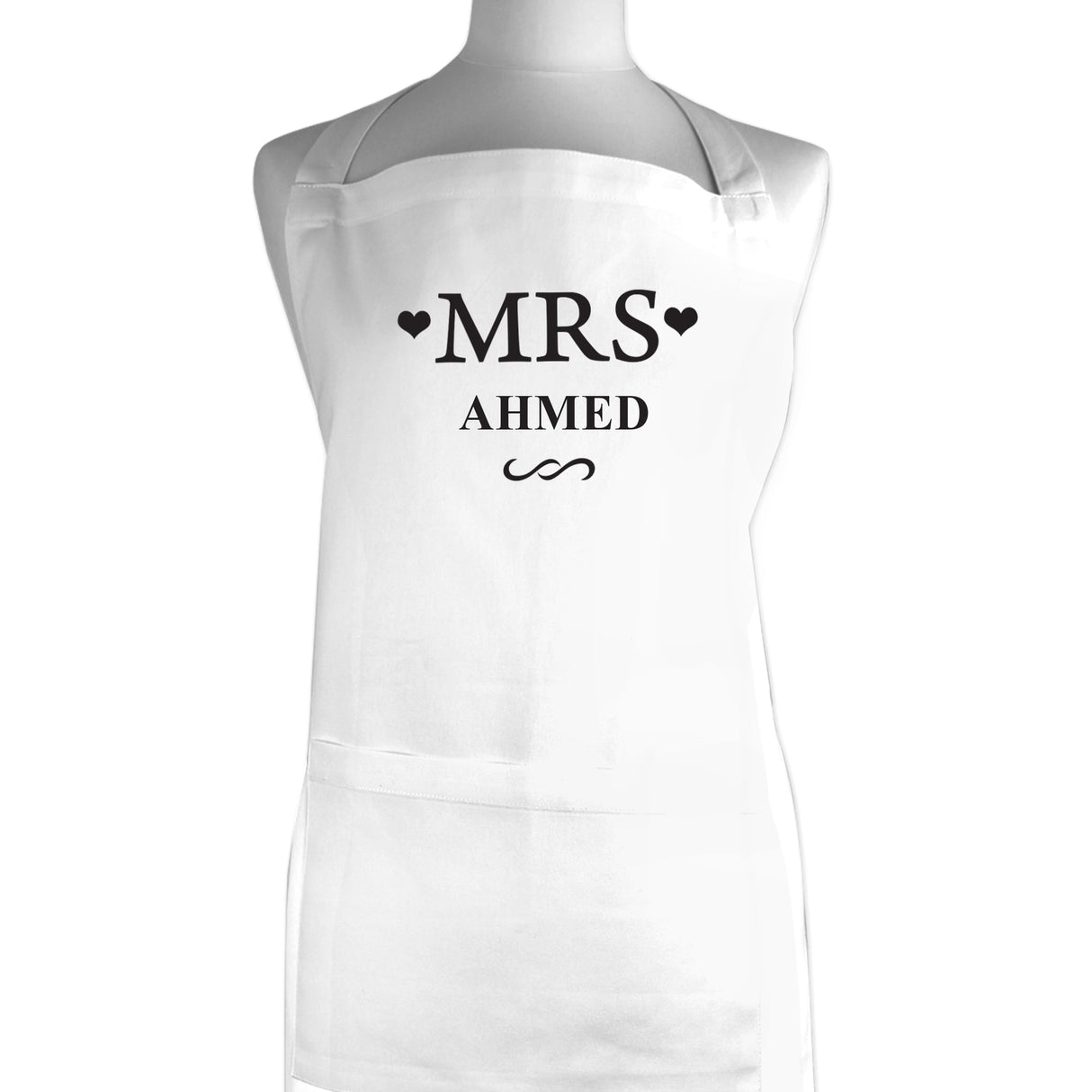 Personalised Mrs White Kitchen Apron: 4 - Aprons By Gift Moments