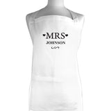 Personalised Mrs White Kitchen Apron: 2 - Aprons By Gift Moments