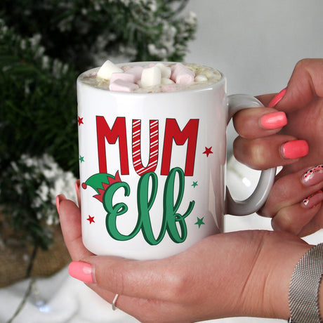 Mum Elf Personalised Ceramic Mug: 1 - Mugs By Gift Moments