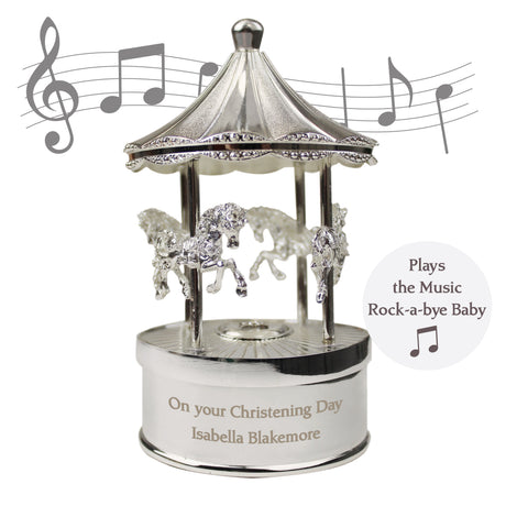 Personalised Musical Carousel Ornament: 6 - Ornaments By Gift Moments