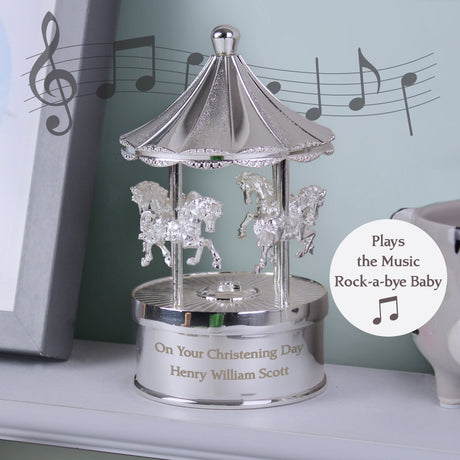 Personalised Musical Carousel Ornament: 2 - Ornaments By Gift Moments