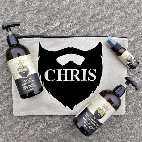 Personalised Beard Grooming Kit: 1 - Toiletry & Makeup Bags By Gift Moments