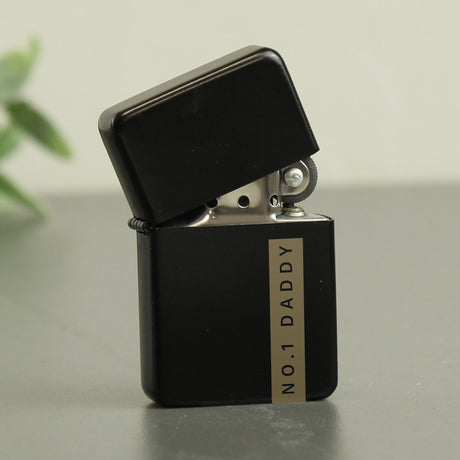 Personalised Name Only Black Lighter: 2 - Smoking Accessories By Gift Moments