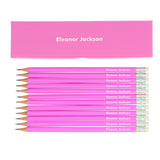 Personalised Pink Pencil Box with 12 Pencils: 4 - Pens & Pencils By Gift Moments