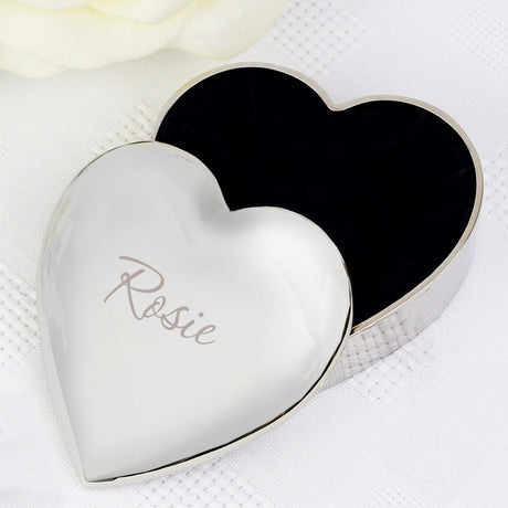 Personalised Heart Trinket Box: 3 - Trinket Boxes By Gift Moments