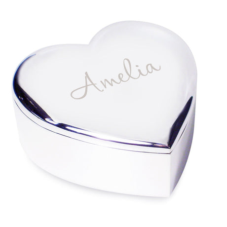 Personalised Heart Trinket Box: 4 - Trinket Boxes By Gift Moments