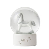 Personalised Rocking Horse Glitter Snow Globe: 5 - Snow Globes By Gift Moments