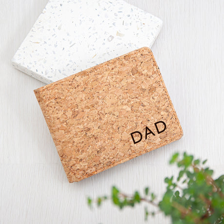 Personalised Cork Wallet for Men Default Title - Wallets & Money Clips at Gift Moments