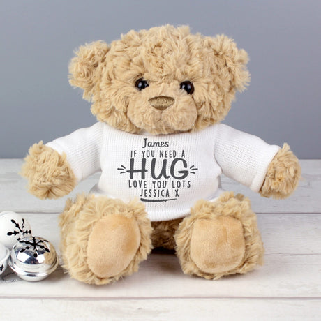 Personalised Hug Teddy Bear: 1 - Teddy Bears & Soft Toys By Gift Moments