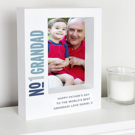 Personalised No.1 Box Photo Frame 5x7: 1 - Photo Frames By Gift Moments