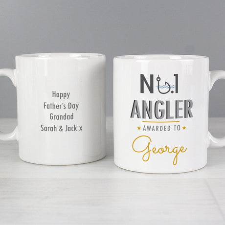 Personalised No.1 Angler Ceramic Mug: 3 - Mugs By Gift Moments