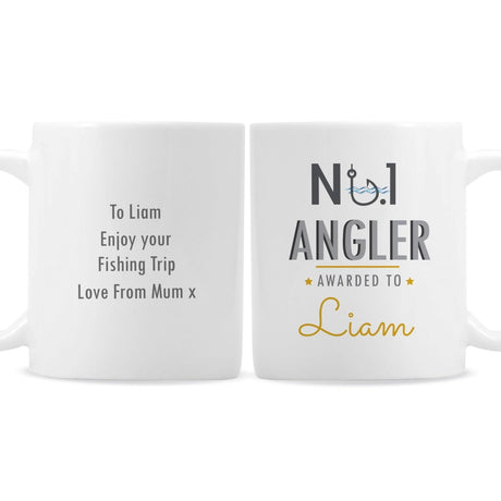 Personalised No.1 Angler Ceramic Mug: 4 - Mugs By Gift Moments