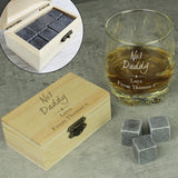 Personalised No.1 Whisky Cooling Stones & Glass Set: 4 - Barware By Gift Moments