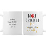 Personalised No.1 Cricket Fan Mug: 4 - Mugs By Gift Moments