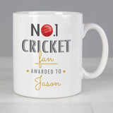 Personalised No.1 Cricket Fan Mug: 2 - Mugs By Gift Moments