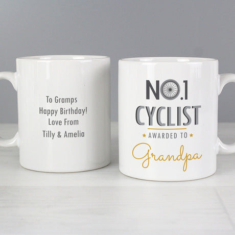 Personalised No.1 Cyclist Mug: 3 - Mugs By Gift Moments