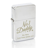 Personalised No.1 Daddy Silver Lighter: 3 - Smoking Accessories By Gift Moments