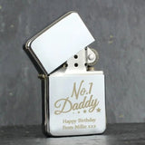 Personalised No.1 Daddy Silver Lighter: 2 - Smoking Accessories By Gift Moments