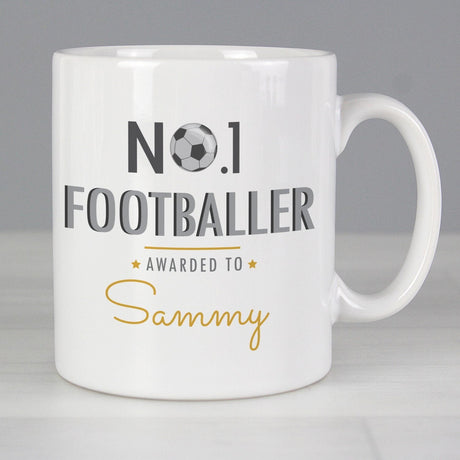 Personalised No.1 Footballer Ceramic Mug: 2 - Mugs By Gift Moments