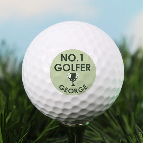 Personalised No.1 Golfer Golf Ball: 1 - Golf Balls By Gift Moments