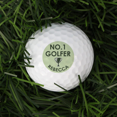 Personalised No.1 Golfer Golf Ball: 2 - Golf Balls By Gift Moments