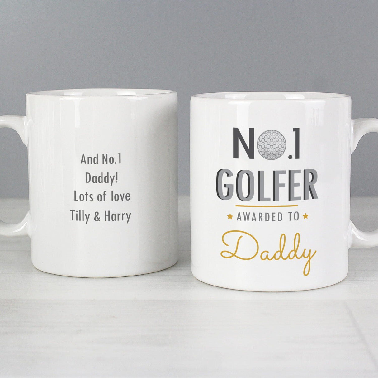 Personalised No.1 Golfer Mug: 3 - Mugs By Gift Moments