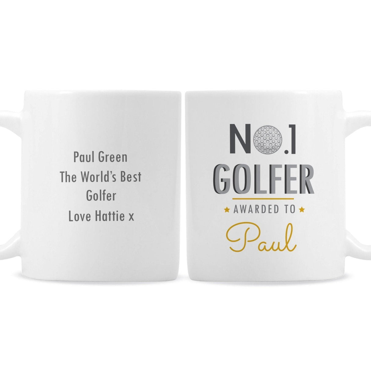 Personalised No.1 Golfer Mug: 4 - Mugs By Gift Moments