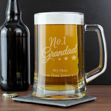 Personalised No.1 Grandad Glass Tankard: 3 - Tankards By Gift Moments