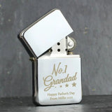 Personalised No.1 Grandad Silver Lighter: 2 - Smoking Accessories By Gift Moments