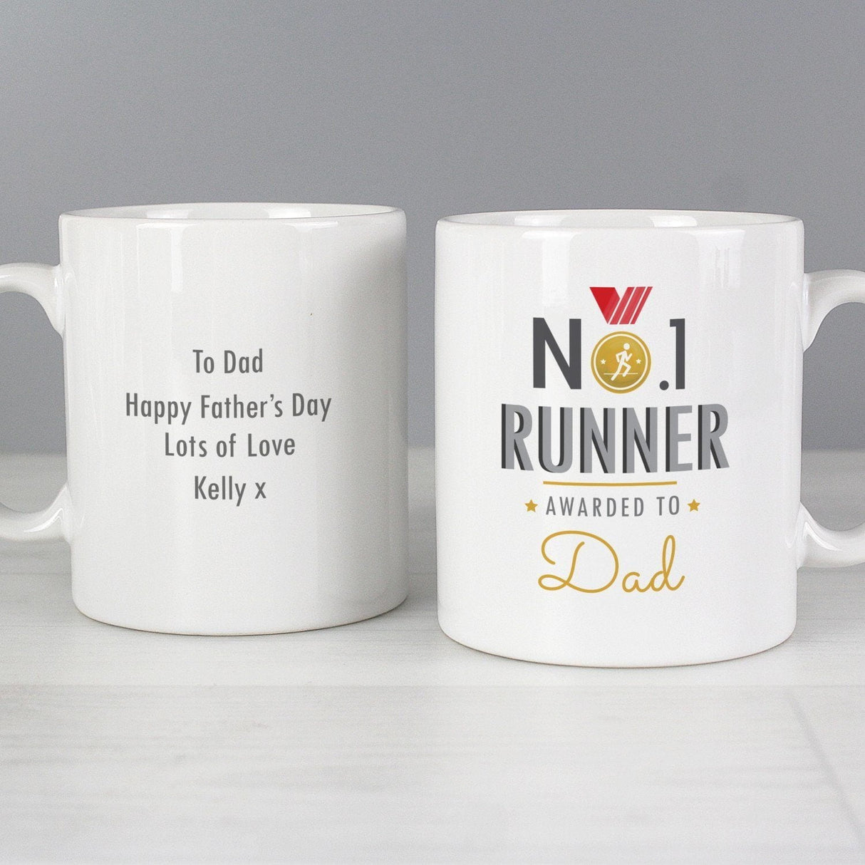 No.1 Runner Personalised Mug: 3 - Mugs By Gift Moments