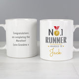 No.1 Runner Personalised Mug: 1 - Mugs By Gift Moments