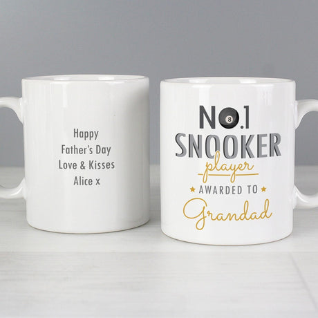 Personalised Snooker Player Ceramic Mug: 1 - Mugs By Gift Moments