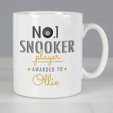 Personalised Snooker Player Ceramic Mug: 2 - Mugs By Gift Moments