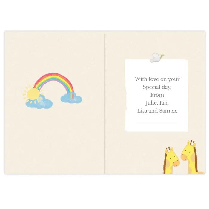 Personalised Noah’s Ark Baby Card: 4 - Greeting Cards By Gift Moments