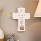 Personalised Noahs Ark Cross Wooden Ornament: 2 - Ornaments By Gift Moments