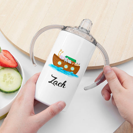 Personalised Noah’s Ark Sippy Cup: 5 - Kids Bottles By Gift Moments