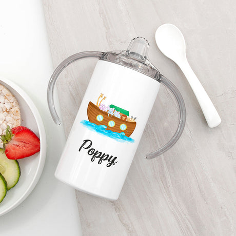 Personalised Noah’s Ark Sippy Cup: 4 - Kids Bottles By Gift Moments