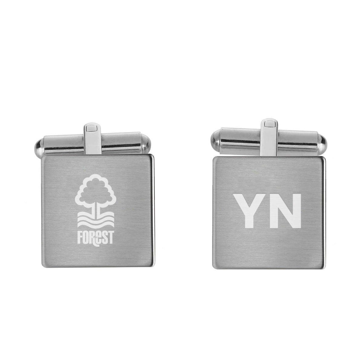 Nottingham Forest FC Crest Engraved Cufflinks: 1 - Cufflinks & Tie Slides By Nottingham Forest