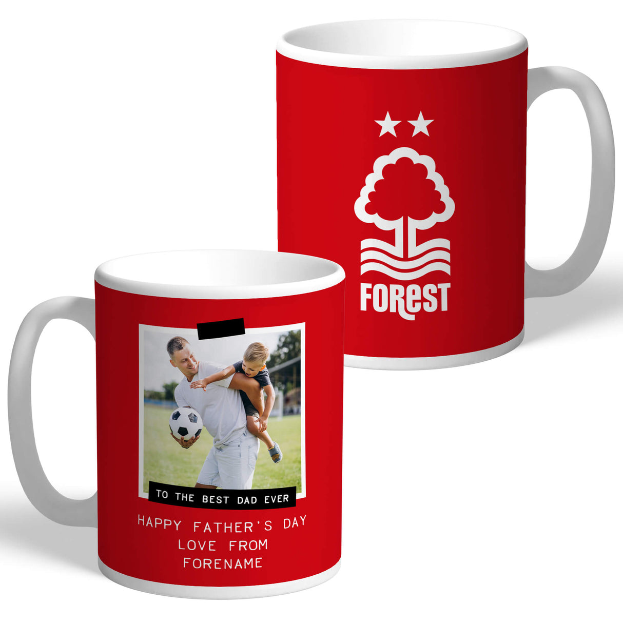 Nottingham Forest FC Personalised Father’s Day Mug: 1 - Mugs By Nottingham Forest