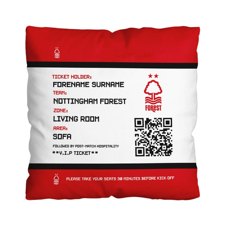 Personalised Nottingham Forest FC Cushion 18’’: 1 - Cushions By Nottingham Forest