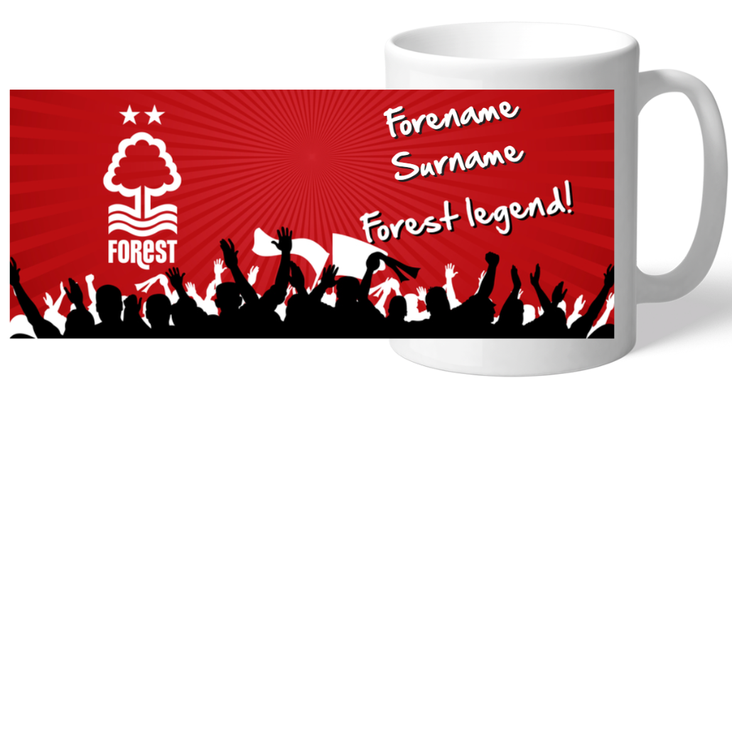 Personalised Nottingham Forest FC Legend Mug: 2 - Mugs By Nottingham Forest