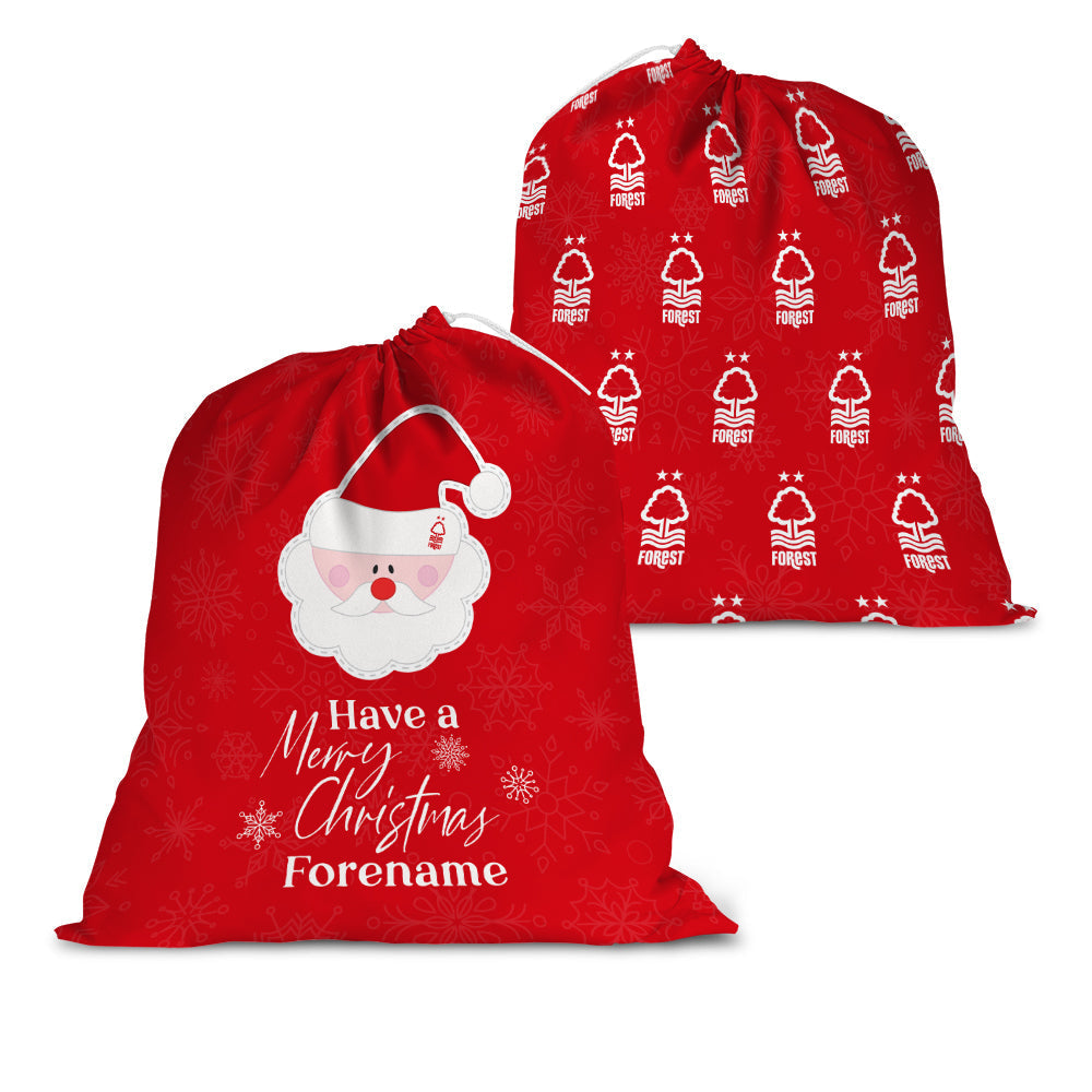 Personalised Nottingham Forest FC Santa Sack: 1 - Christmas By Nottingham Forest