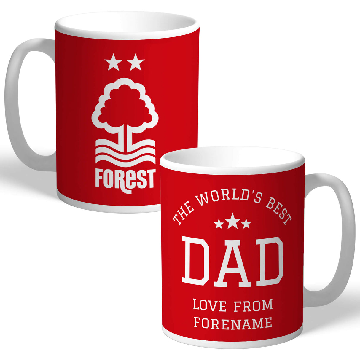 Nottingham Forest FC Personalised Dad Mug: 1 - Mugs By Nottingham Forest