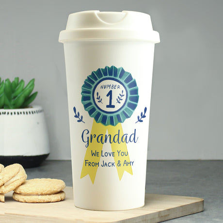 Personalised Travel Mug with Custom Message: 1 - Travel Mugs By Gift Moments