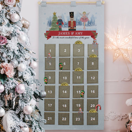 Personalised Silver Grey Nutcracker Advent Calendar: 3 - Advent Calendars By Gift Moments