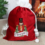 Personalised Nutcracker Christmas Red Sack: 3 - Christmas Sacks By Gift Moments