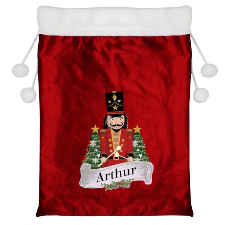 Personalised Nutcracker Christmas Red Sack: 4 - Christmas Sacks By Gift Moments